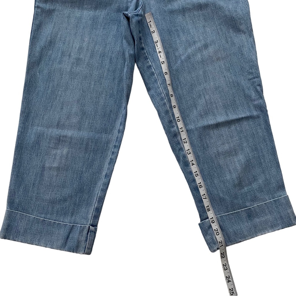 Talbots Petites Women’s Capri Light Wash Jeans Cotton Size 8 - Picture 8 of 14
